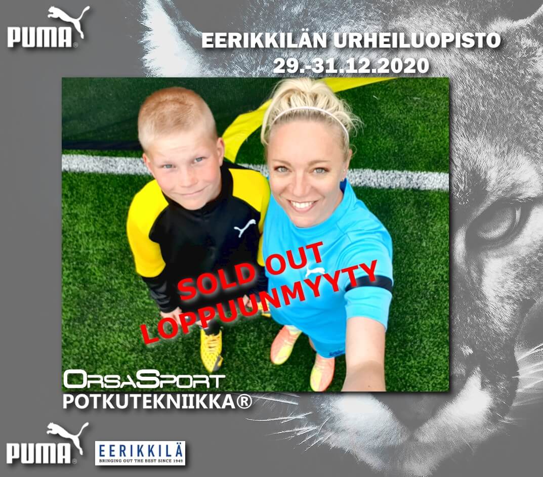 OrsaSport Potkutekniikka® Eerikkilän Urheiluopisto 29.-31.12.2020