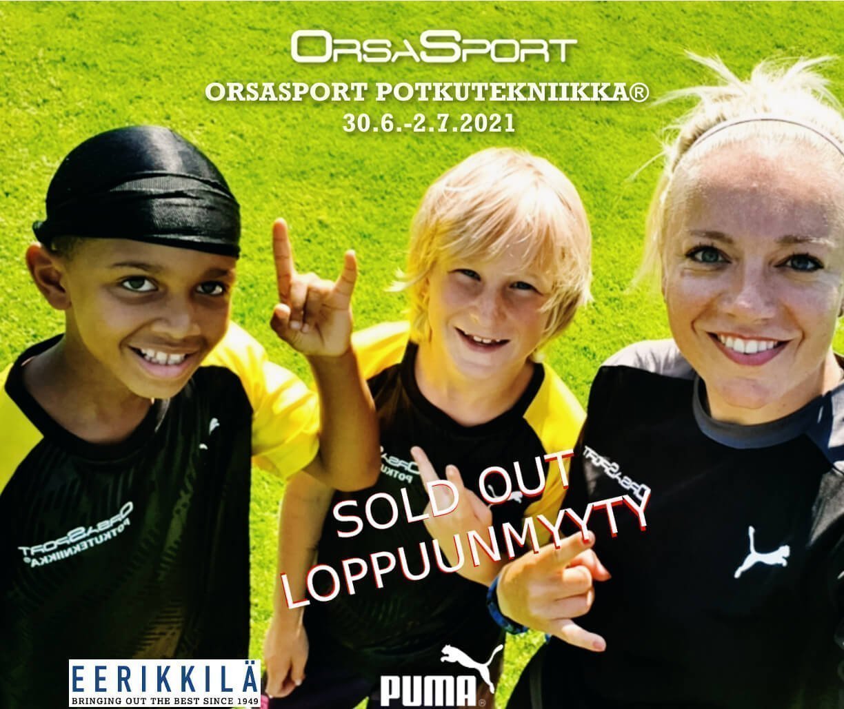 OrsaSport Potkutekniikka® 30.6.-2.7.2021 Eerikkilän Urheiluopisto
